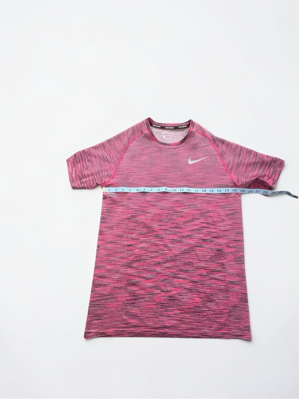 Nike Dri-FIT Running Shirt Men’s Medium Pink Heather Reflective Athletic Tee